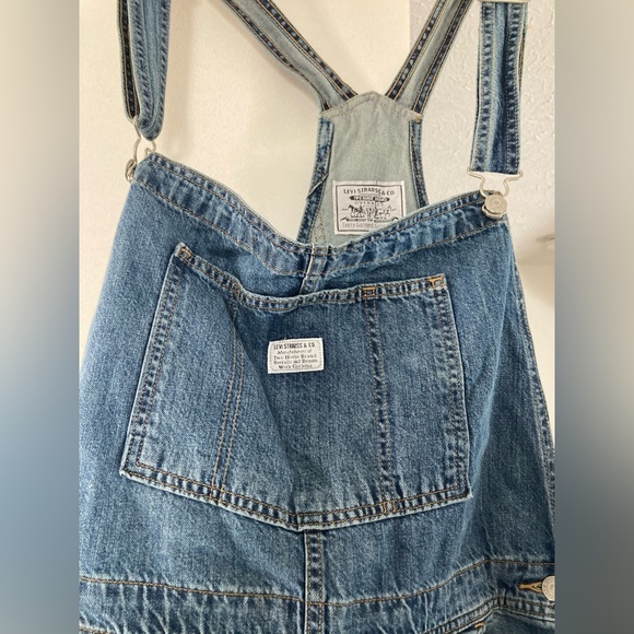 LEVI’S Vintage Women’s Shortalls sz XL - Picture 2 of 3